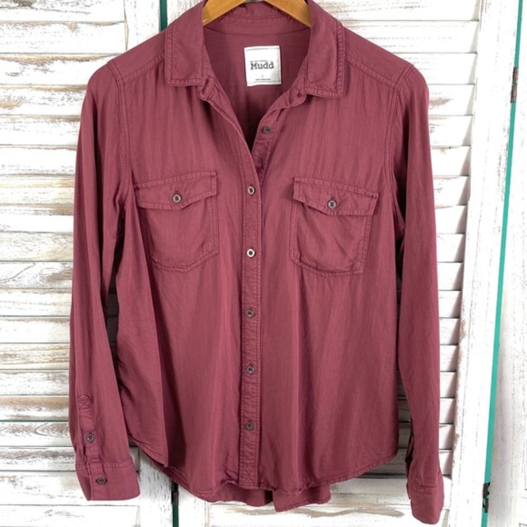 Mudd Button Up Blouse